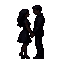 Couple holding hands